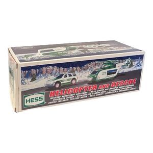 New in Box 2012 Hess Helicopter and Rescue Vehicle- Lights & Sound- See‎ Video